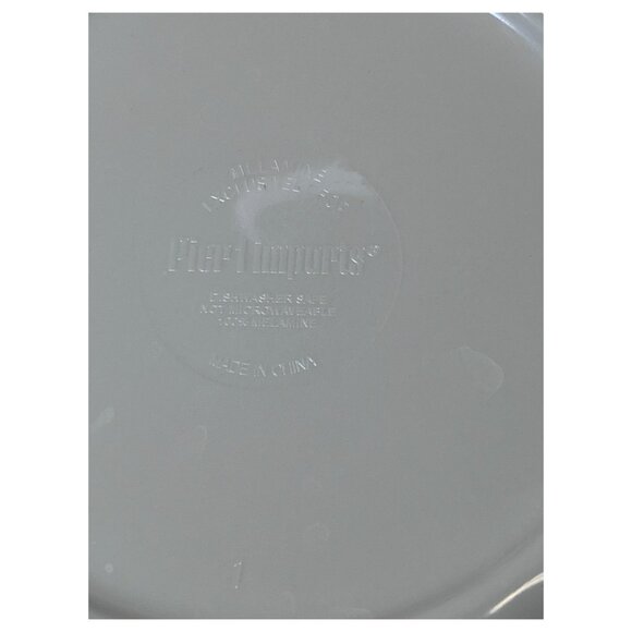 Four Pier 1 Imports Melamine 7.5” Royal Regal Trellis Cereal Bowls - Picture 11 of 13